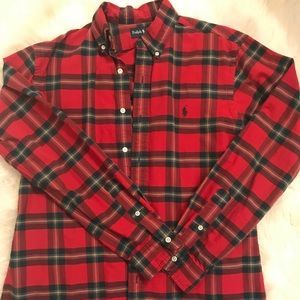 Men’s Plaid Polo by Ralph Lauren Button Down Shirt